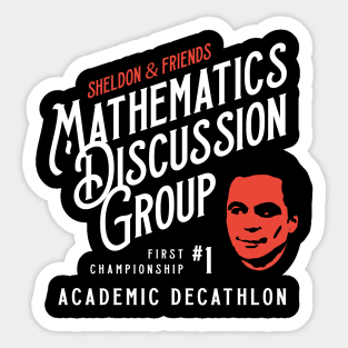 Math club and friends Sticker